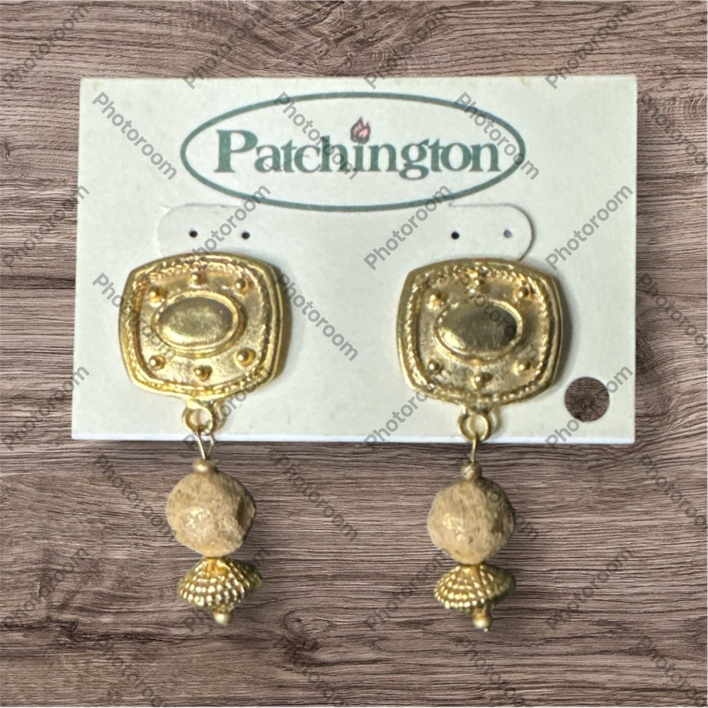 Vintage Patchington Gold Earrings